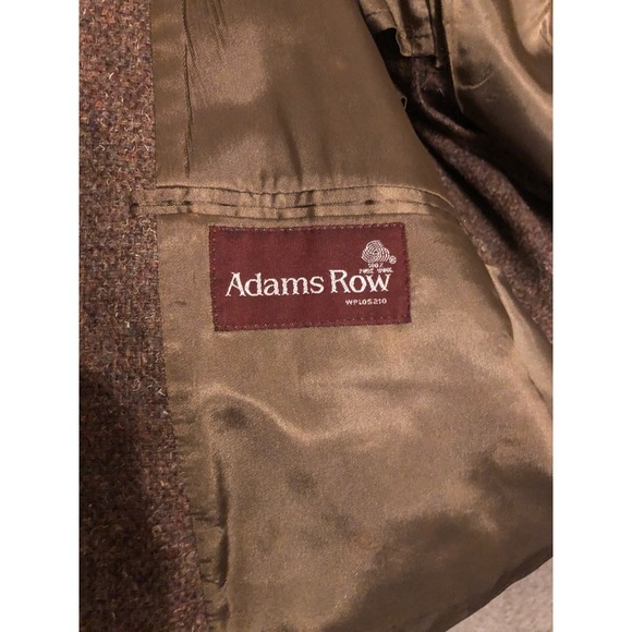 VTG Row Mens Brown 100% Wool Blazer Sport Coat Jacket Sz: 48R Academia Fall - Picture 11 of 16